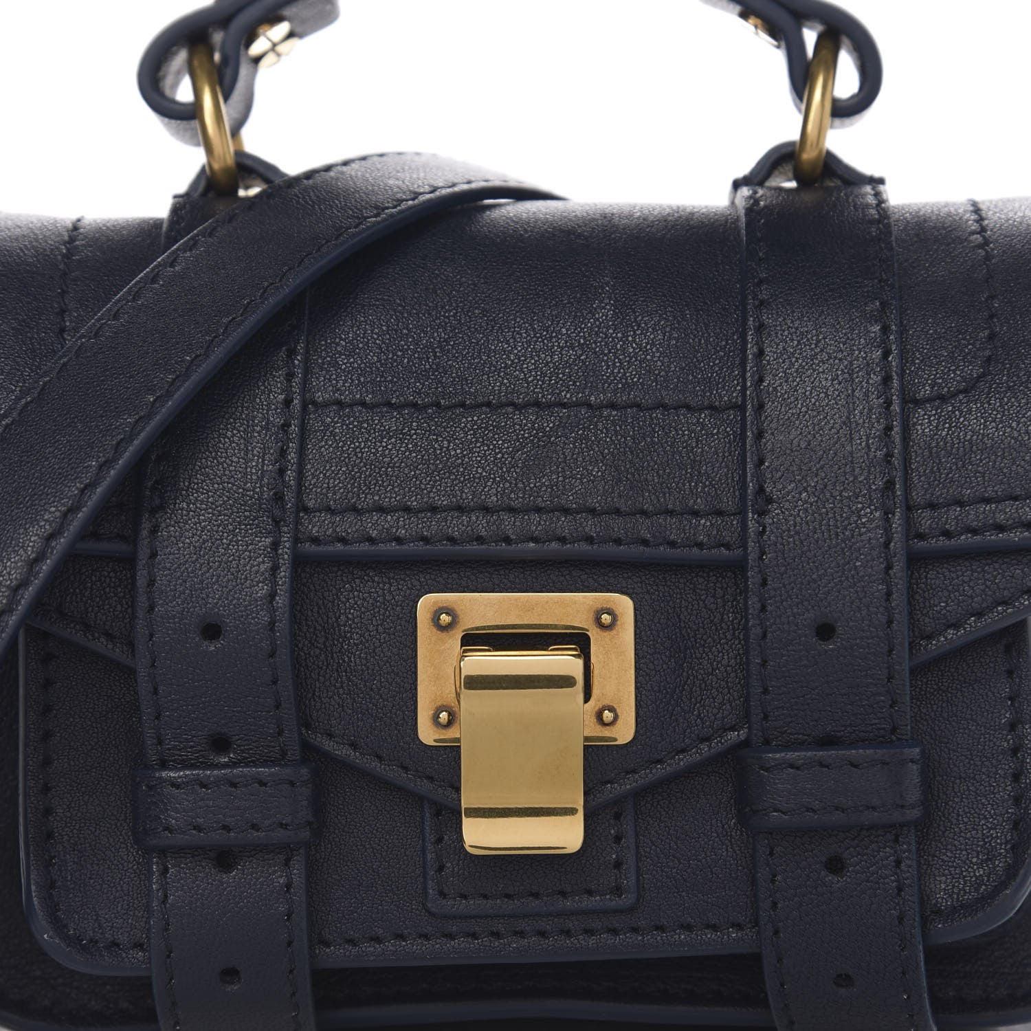 Proenza Schouler Lambskin Micro PS1 Satchel Midnight 8 of 8