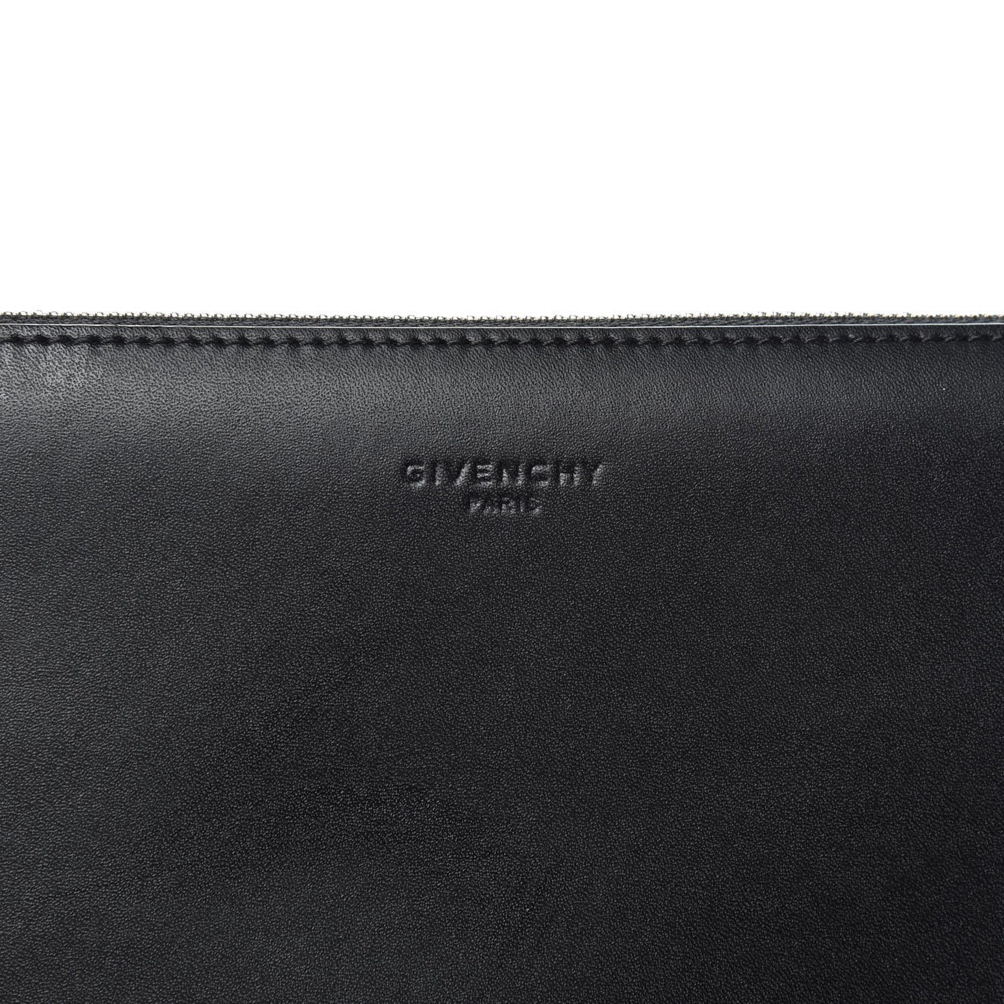 Smooth Calfskin Medium Star Pouch Black