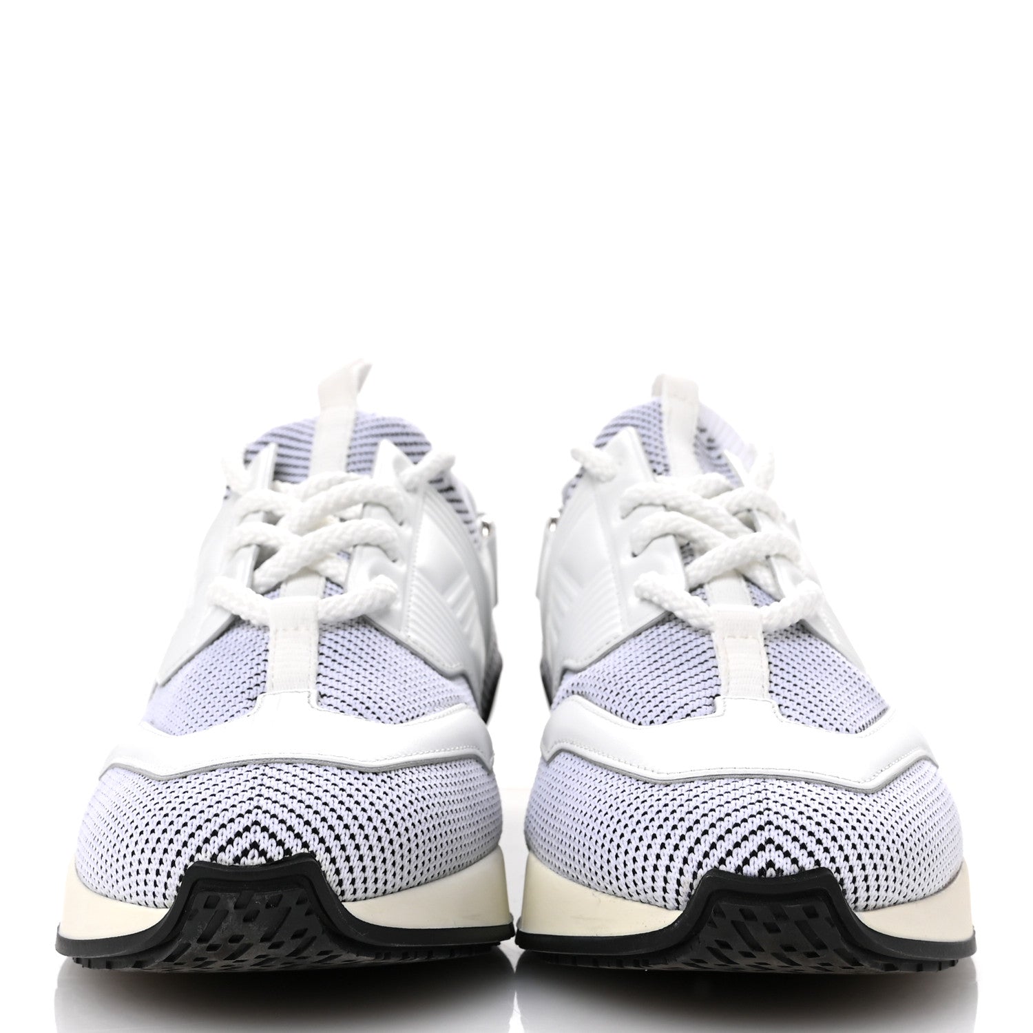 Hermes Calfskin Womens Athlete Sneakers 38 White Multicolor 3 of 9