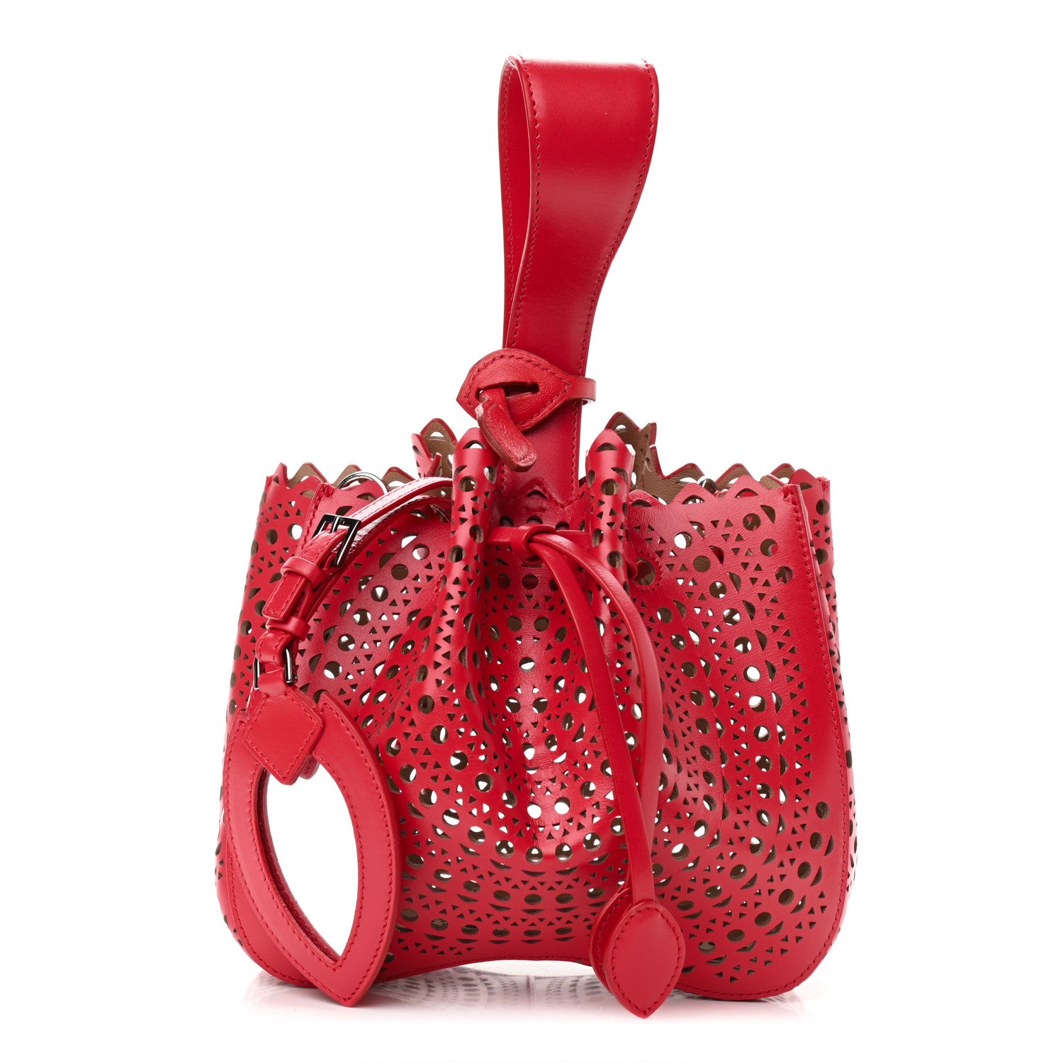 Alaia Calfskin Vienne Rose-Marie 19 Bag Red 1 of 8