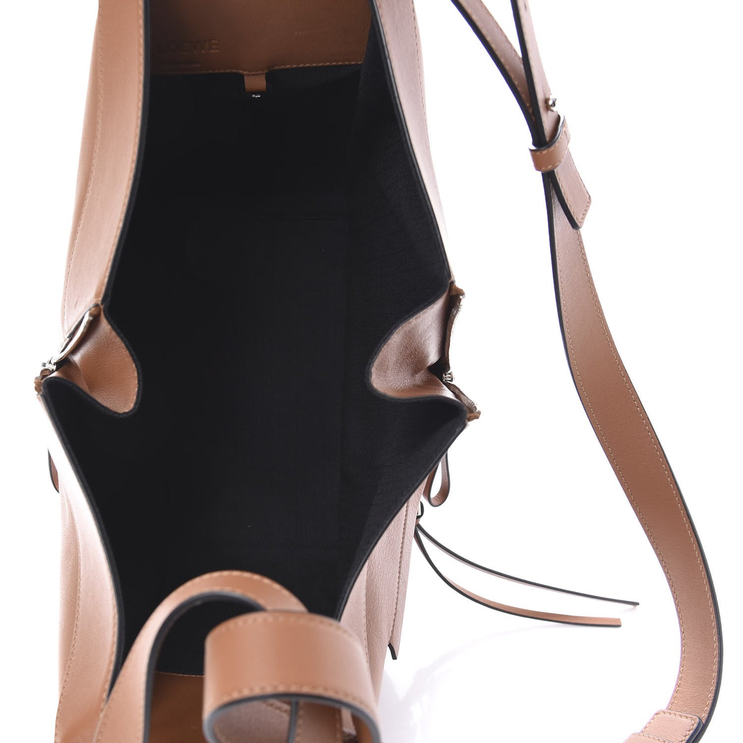 Calfskin Small Hammock Shoulder Bag Tan