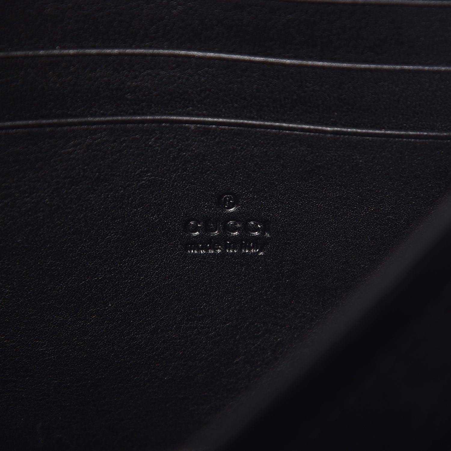 Gucci Calfskin Matelasse GG Marmont Chain Wallet Black 6 of 7