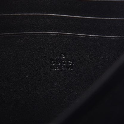 Gucci Calfskin Matelasse GG Marmont Chain Wallet Black 6 of 7