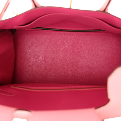 Hermes Chevre de Coromandel Horseshoe Birkin 30 Rose Confetti Fuchsia 5 of 17