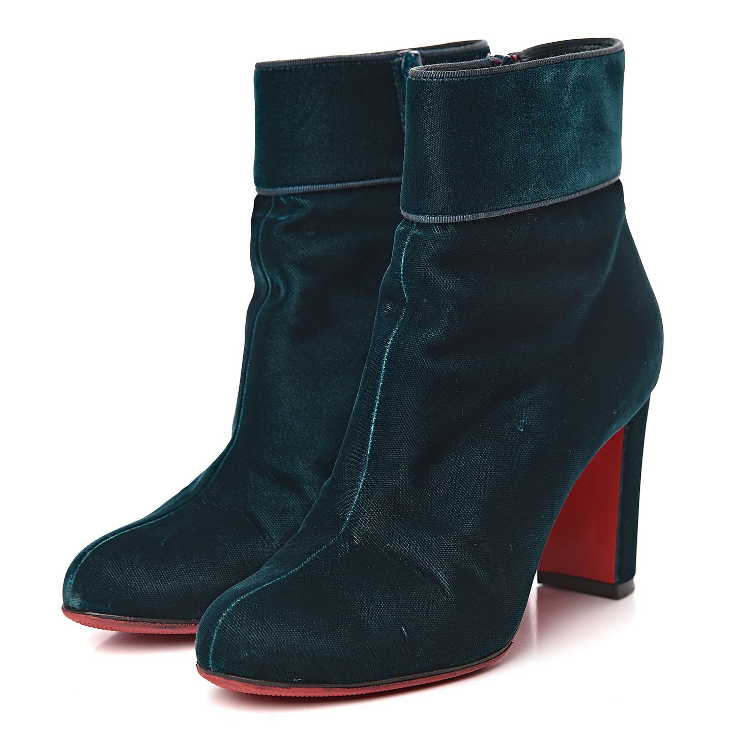 Veau Velours Moulamax 85 Booties 36.5 Petrol