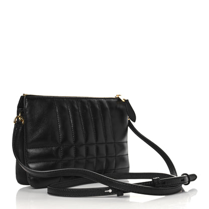 Burberry Quilted Lambskin Lola Twin Pouch Black 2 of 5