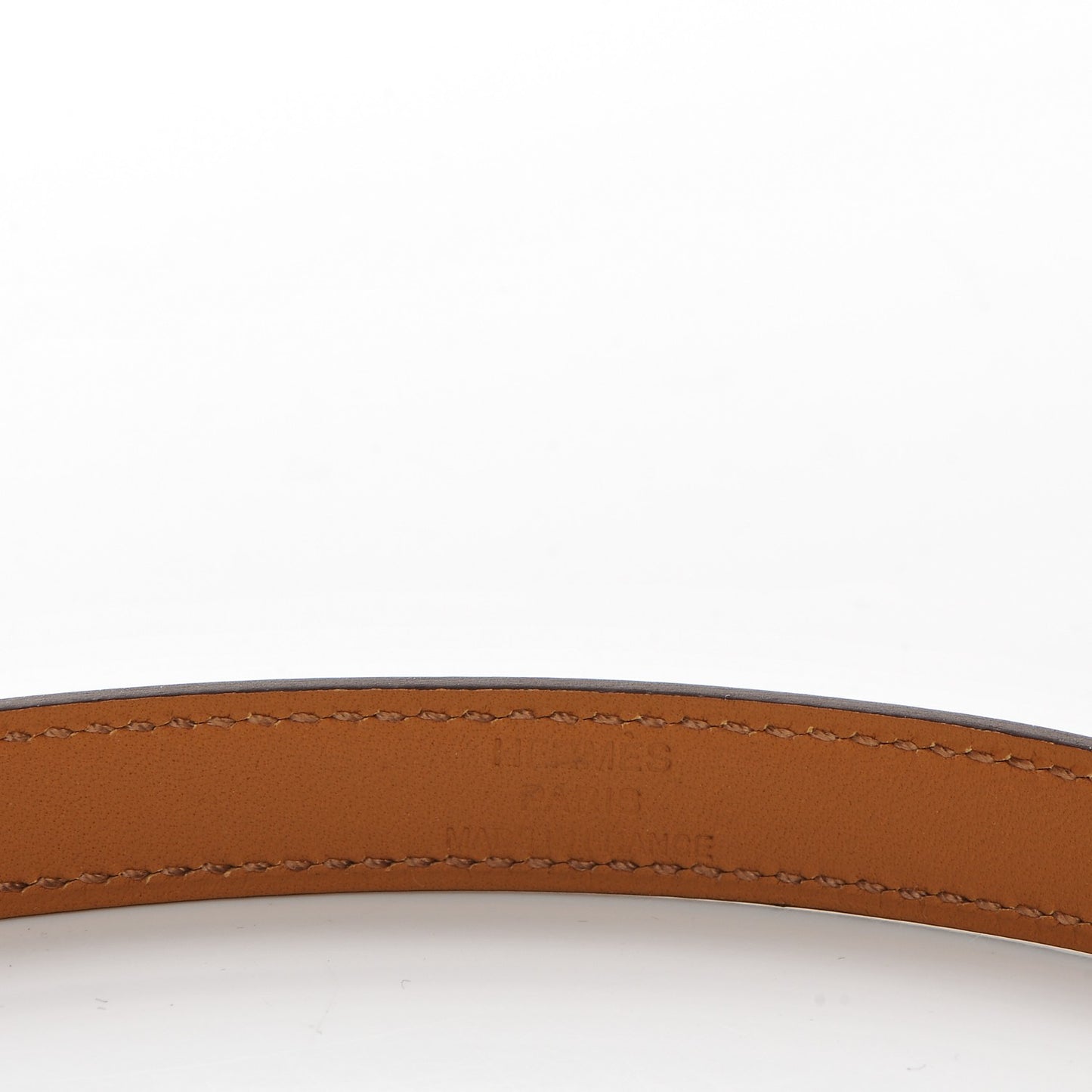 Epsom Kelly Double Tour Bracelet S Orange Poppy