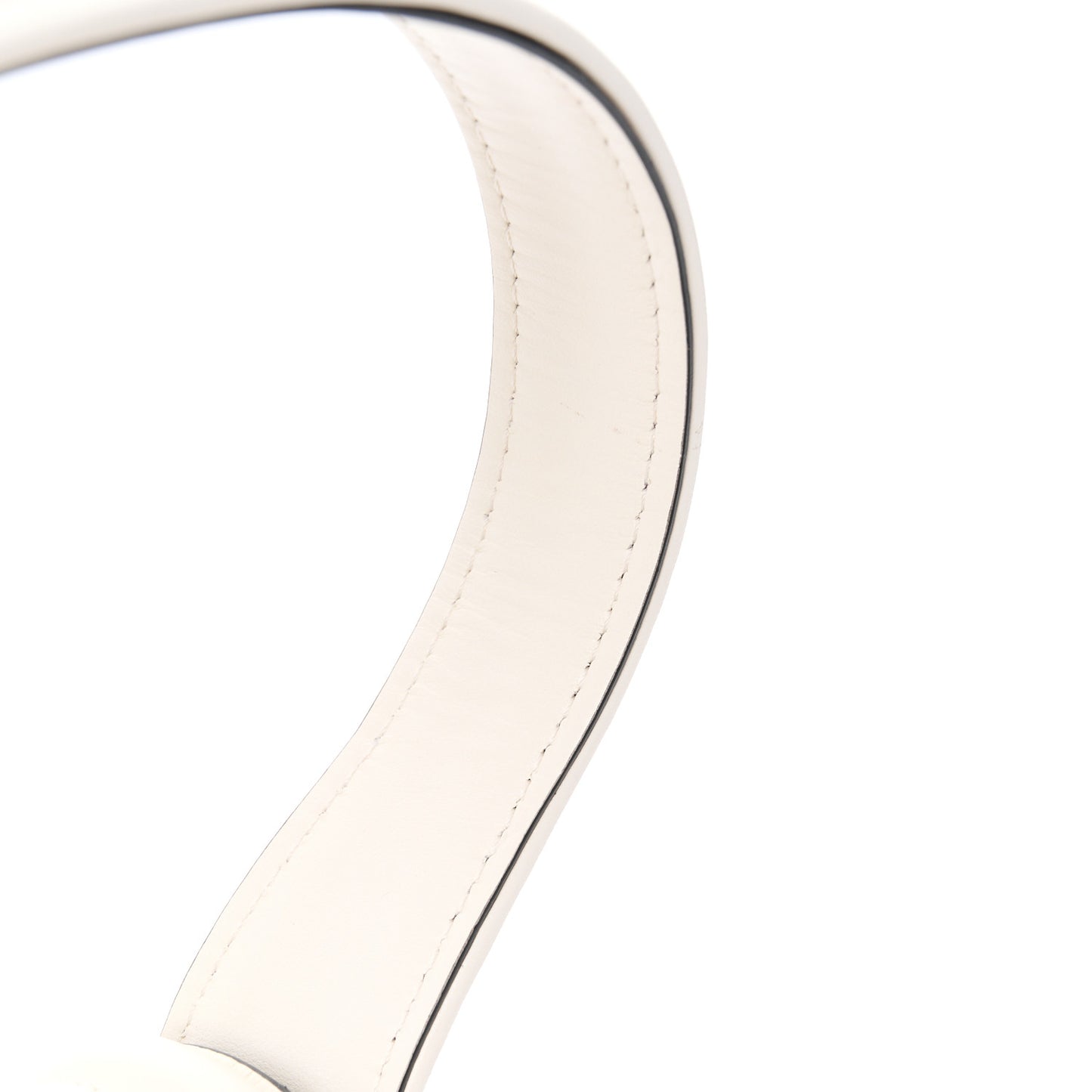 Vitello Sculpture Shoulder Bag Ivory