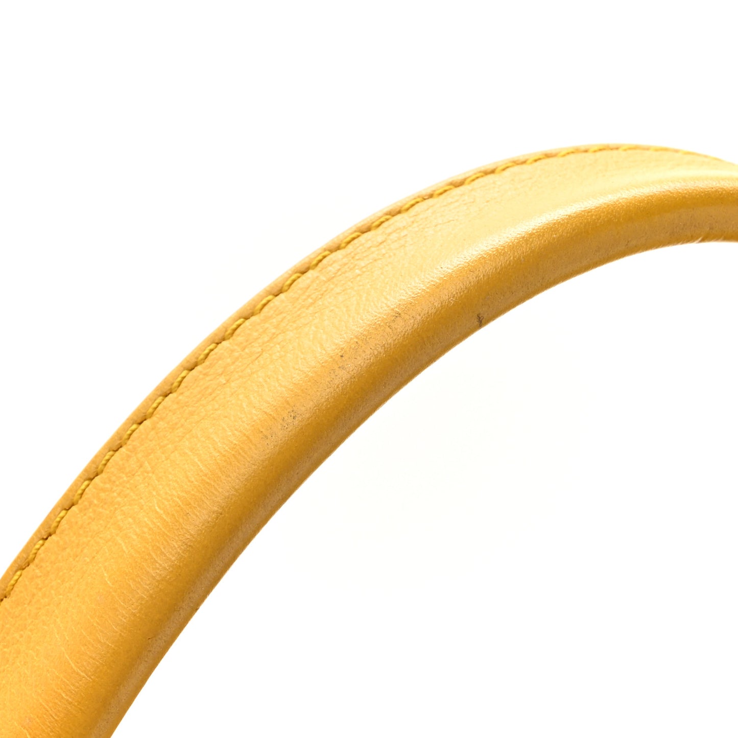 Woven Straw Raffia Medium Deauville Tote Yellow