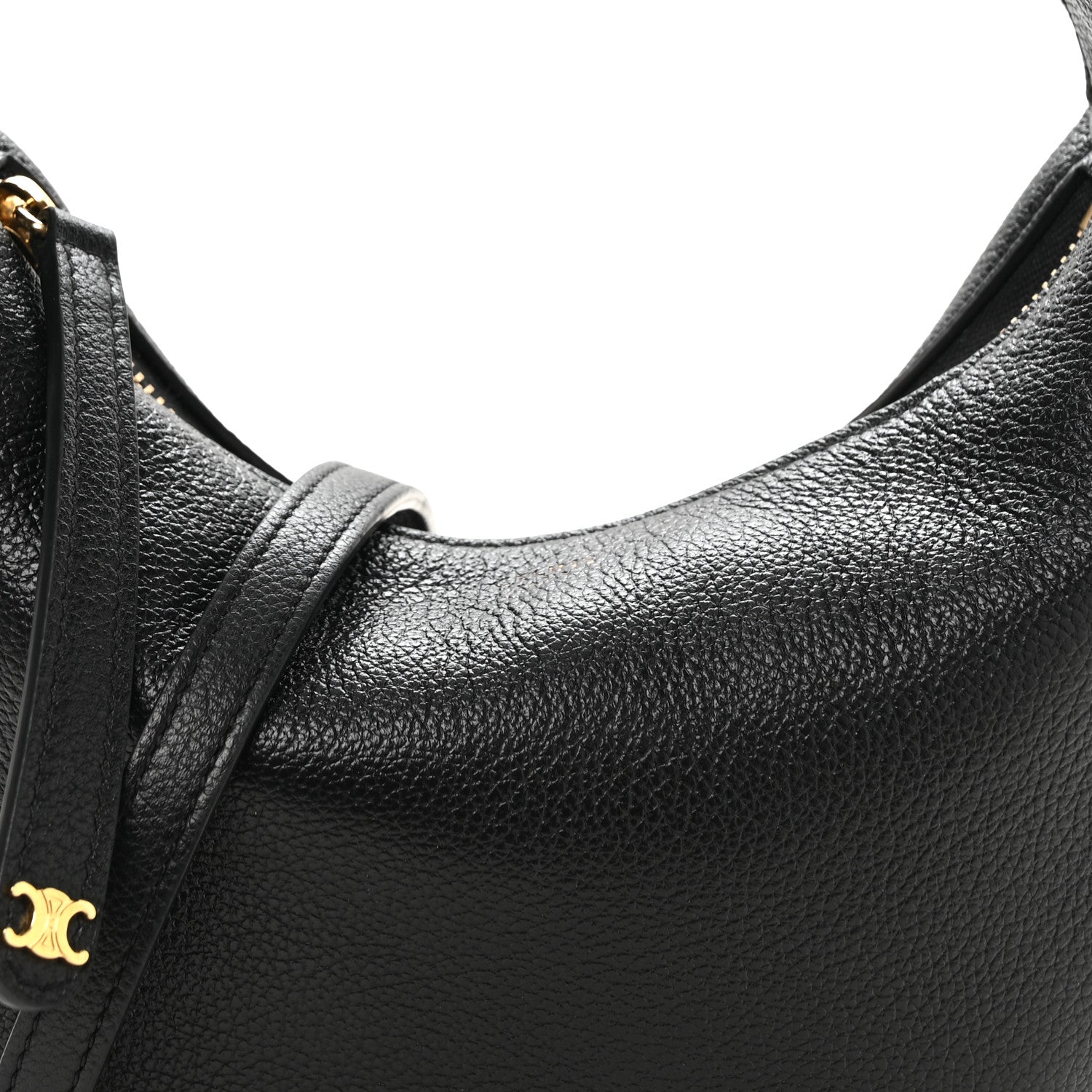 Celine Supple Grained Calfskin Teen Lulu Shoulder Bag Black 9 of 12