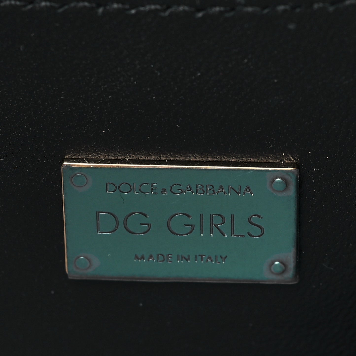 Nappa DG Girls Shoulder Bag Black
