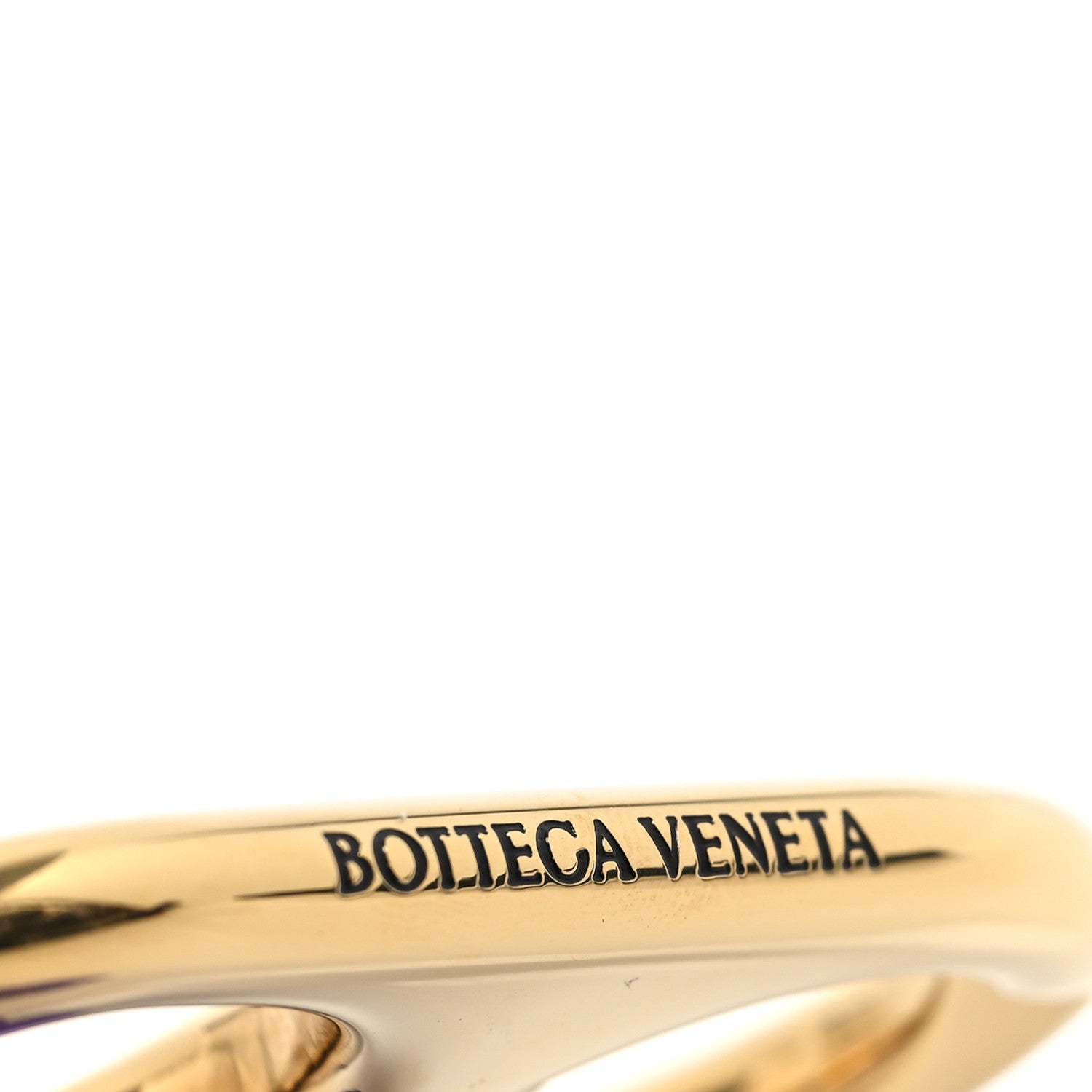 Bottega Veneta Braided Calfskin Belt Purple Gold 3 of 4