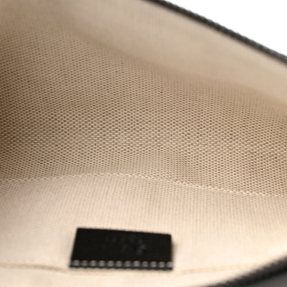 Gucci Pebbled Calfskin GG Marmont Zip Chain Bag Black 5 of 10