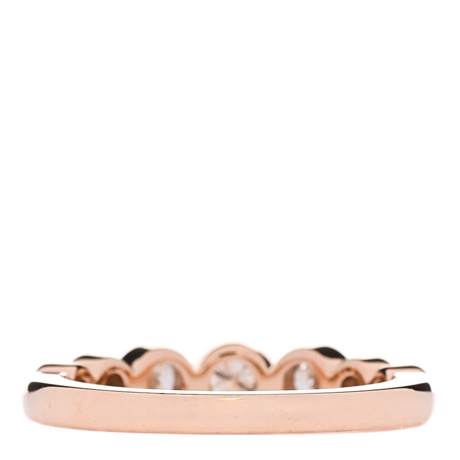 Tiffany 18K Rose Gold Diamond Jazz Graduated Band Ring 47 4 3 of 6