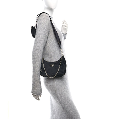 Prada Re-Nylon Saffiano Re-Edition 2005 Shoulder Bag Black 2 of 10