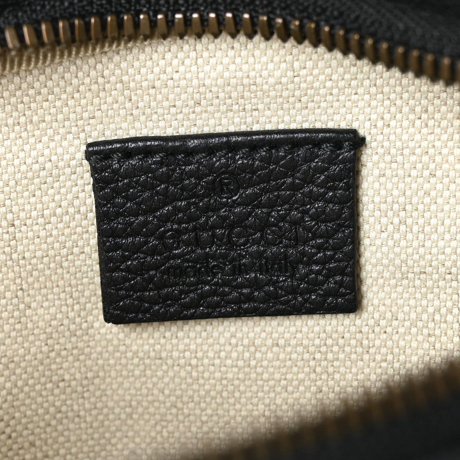 Gucci Grained Calfskin Small Logo Belt Bag Black 6 of 9