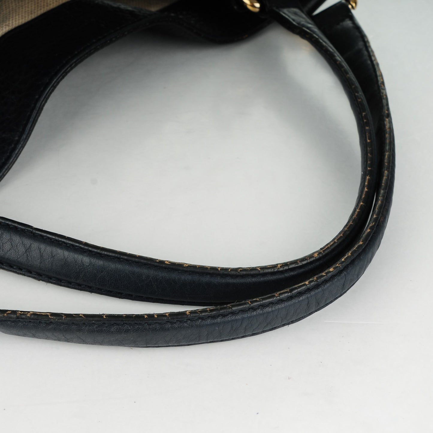 Pebbled Calfskin Large Soho Shoulder Bag Blue