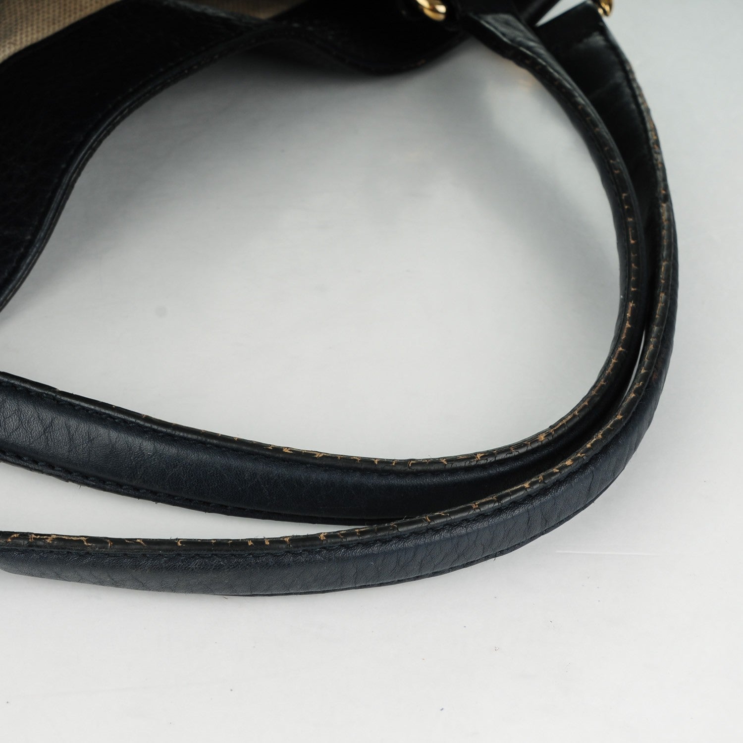Gucci Pebbled Calfskin Large Soho Shoulder Bag Blue 10 of 11