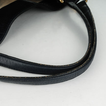 Gucci Pebbled Calfskin Large Soho Shoulder Bag Blue 10 of 11