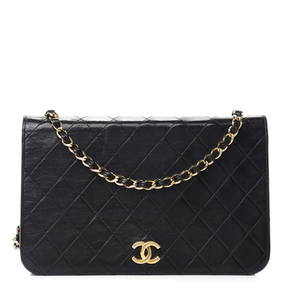 Chanel Lambskin Quilted Small Single Flap Black 1 of 14