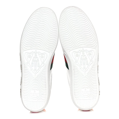 Gucci X SEGA Calfskin Ayers Mens Web Guccy Ace Sneakers 10 White 5 of 11