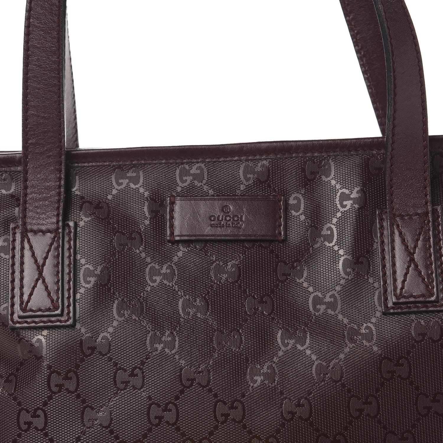 Gucci Imprime Monogram Small Joy Tote Bordeaux 11 of 11