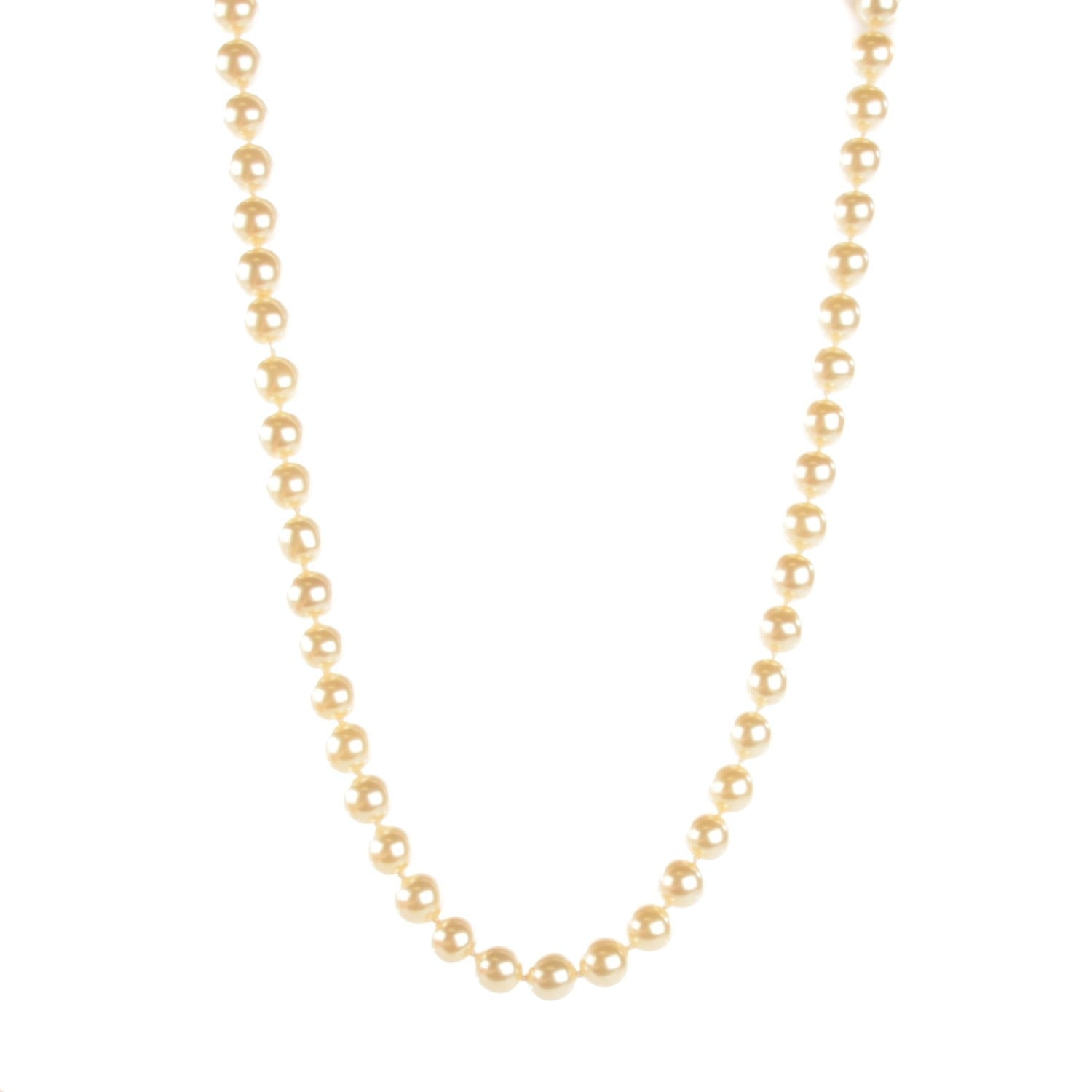 Chanel Pearl CC Long Necklace Gold 1 of 6