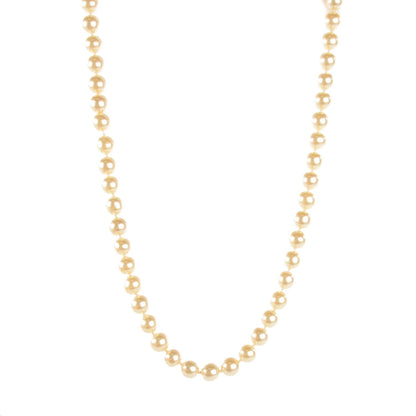 Chanel Pearl CC Long Necklace Gold 1 of 6
