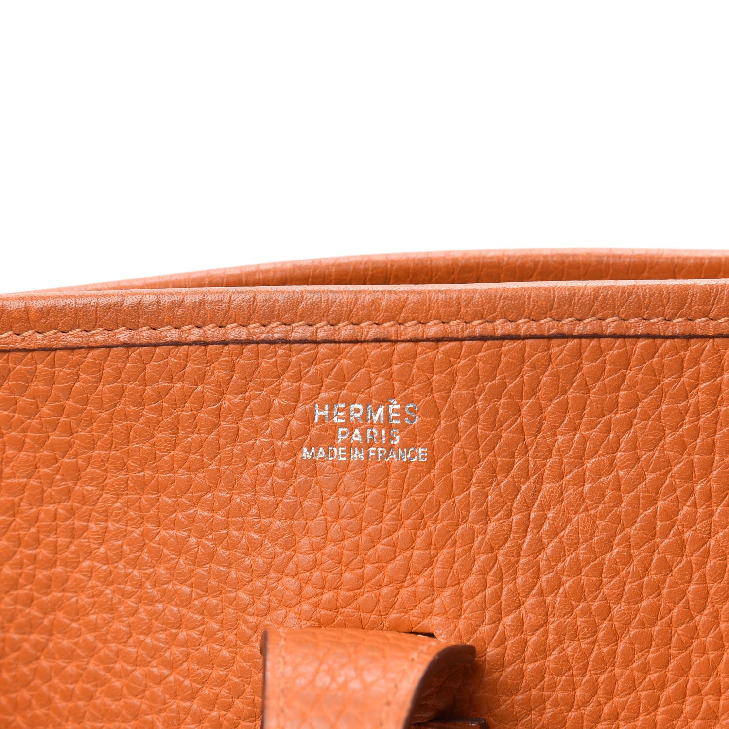 Hermes Taurillon Clemence Evelyne II PM Orange 6 of 9