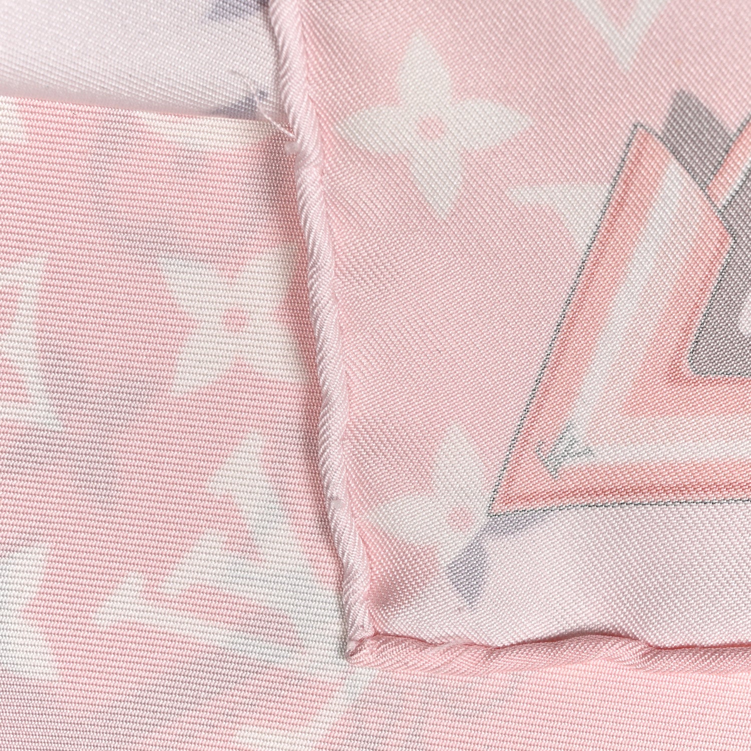 Louis Vuitton Silk Monogram Confidential Square Scarf Light Pink 4 of 4