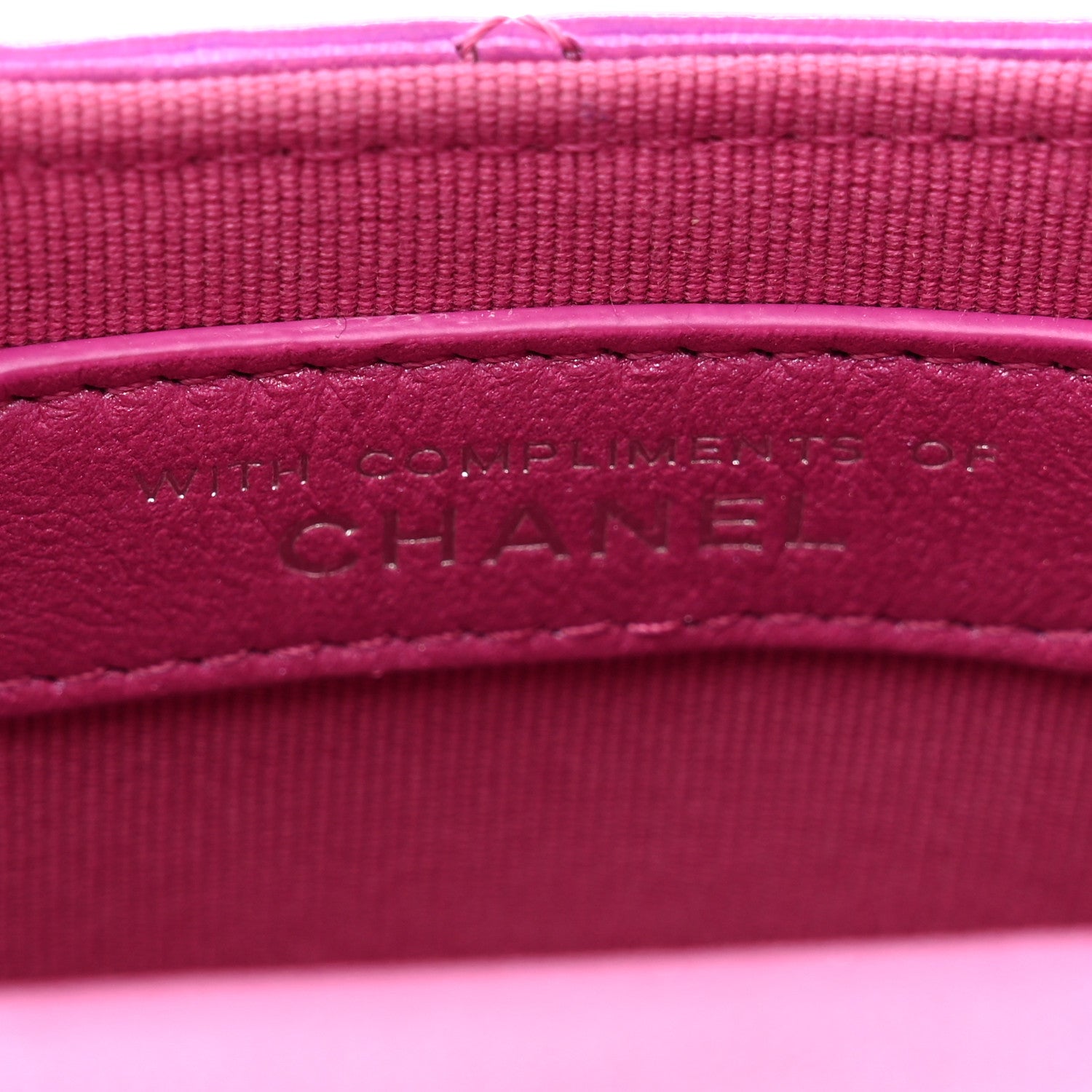 Chanel Patent Lambskin Quilted CC Hook Card Holder Pink 8 of 8