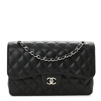 Chanel Caviar Quilted Jumbo Double Flap Black 1 of 11