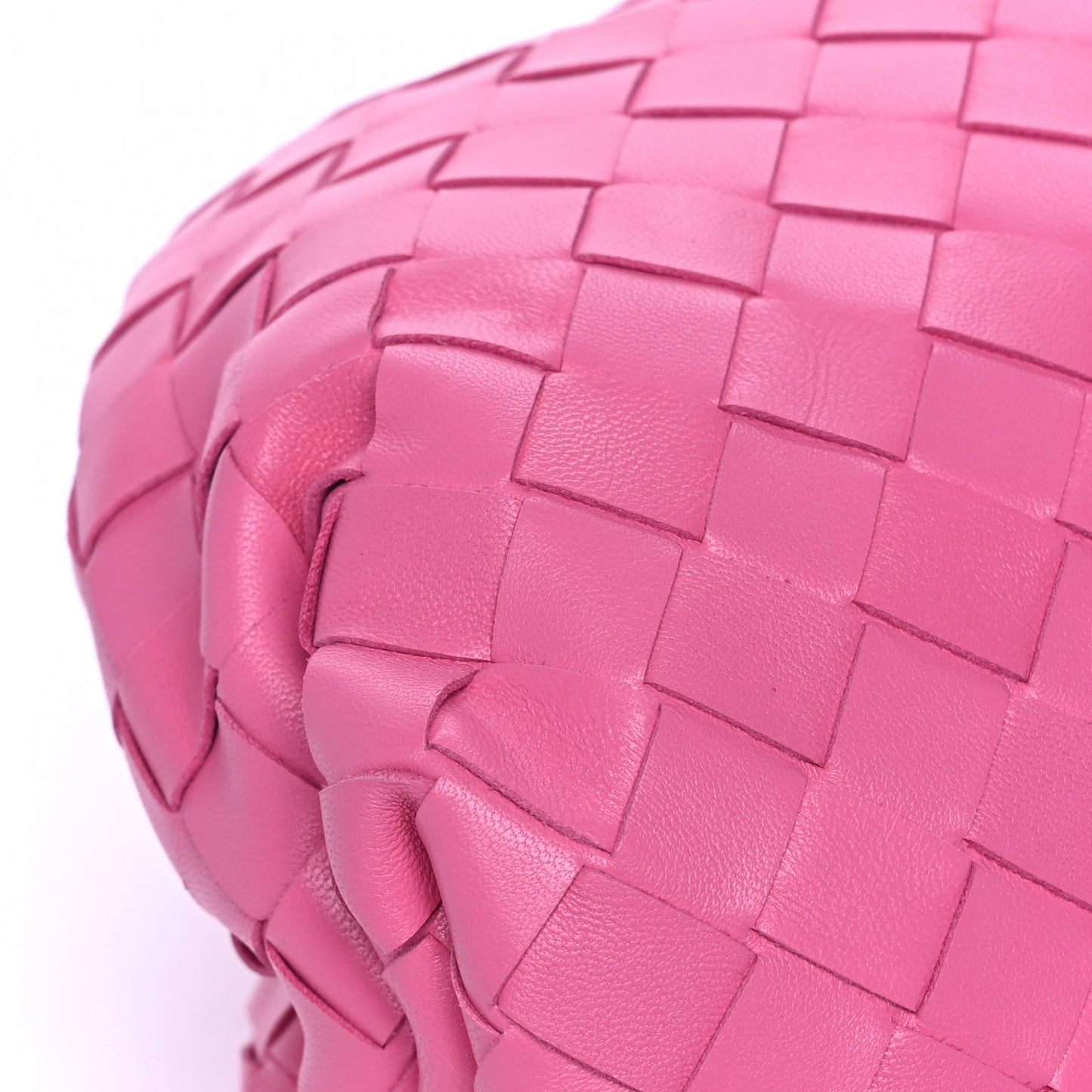 Nappa Maxi Intrecciato The Pouch Oversized Clutch Pink