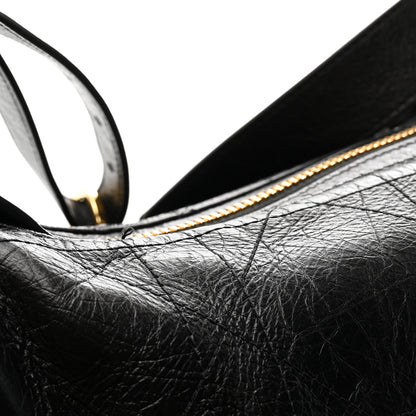Christian Dior Crinkled Calfskin Macrocannage Medium D-Journey Bag Black 11 of 11