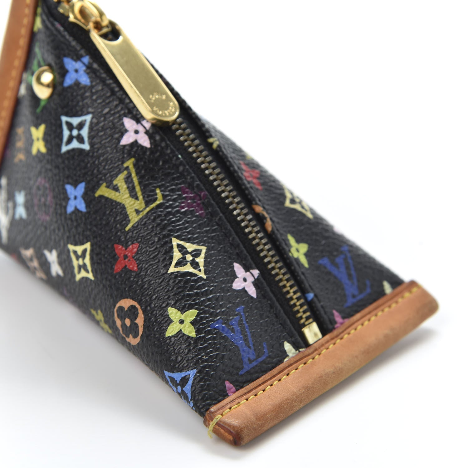 Louis Vuitton Monogram Multicolor Berlingot Coin Purse Black 5 of 7