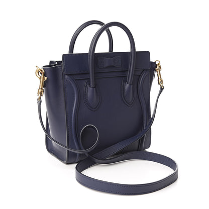 Celine Smooth Calfskin Nano Luggage Ink 3 of 10