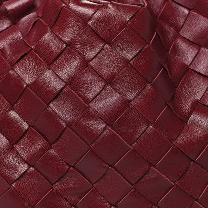 Bottega Veneta Nappa Maxi Intrecciato The Pouch Oversized Clutch Bordeaux 7 of 9