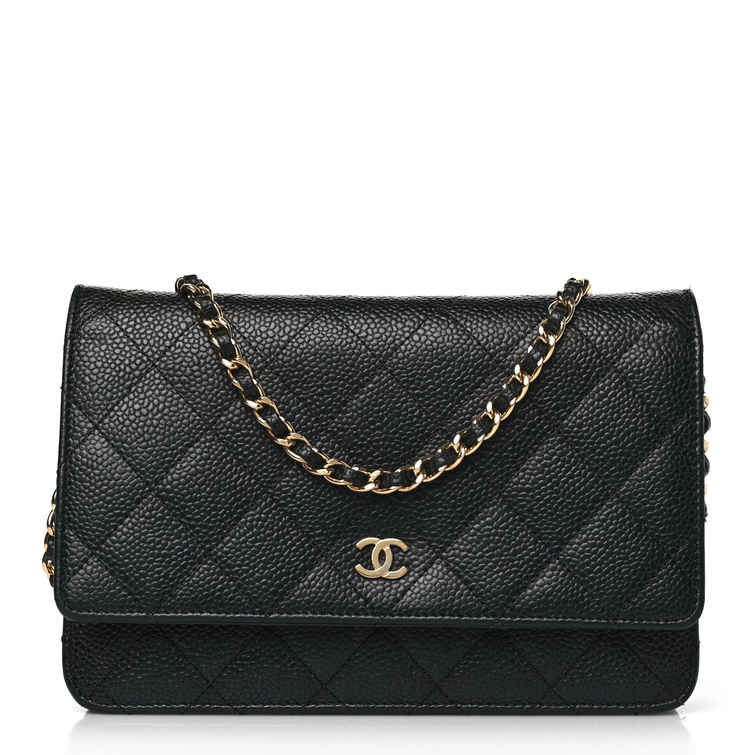 Chanel Caviar Quilted Wallet On Chain WOC Black 1 of 9