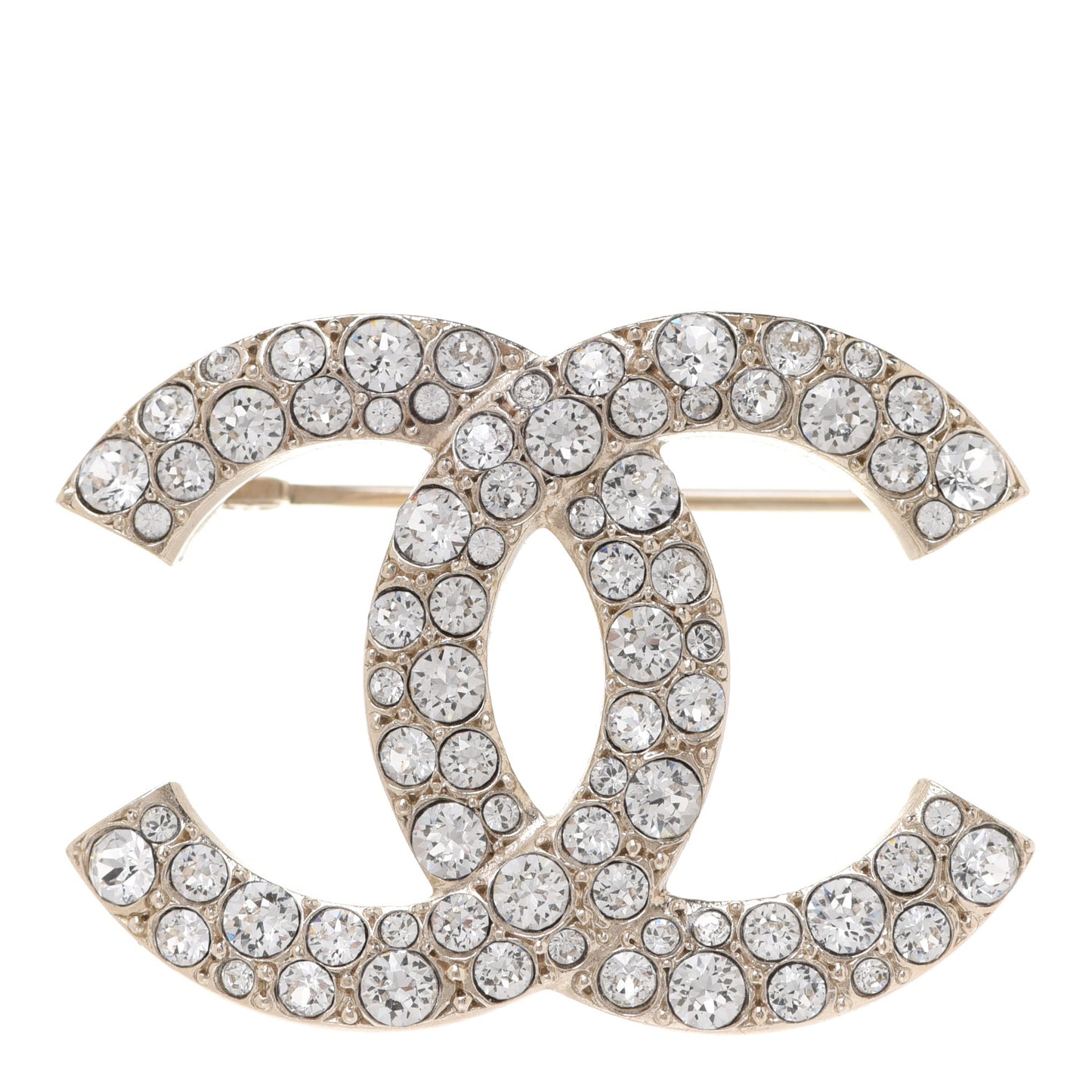 Crystal Palais Garnier CC Brooch Gold
