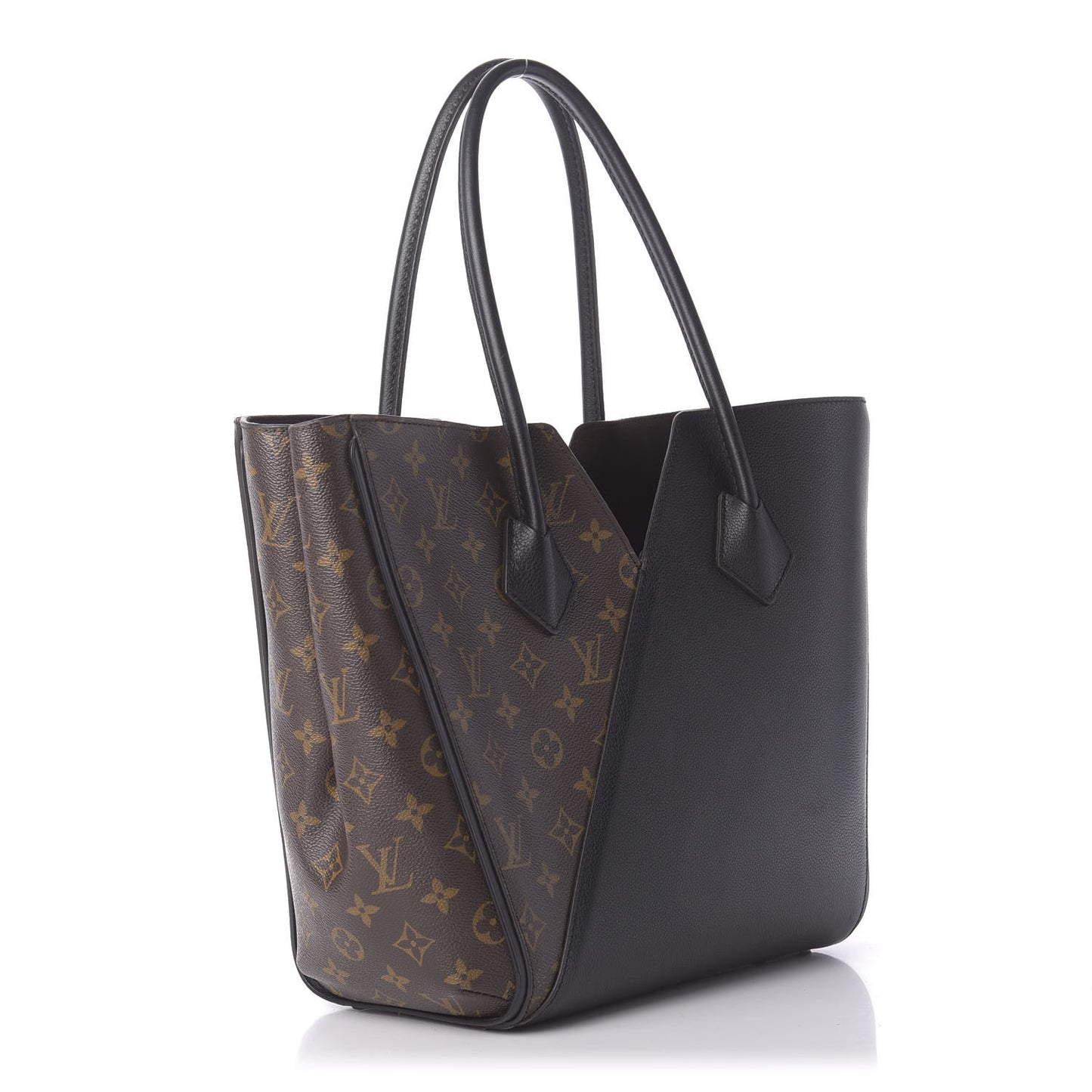 Calfskin Monogram Kimono Tote Black