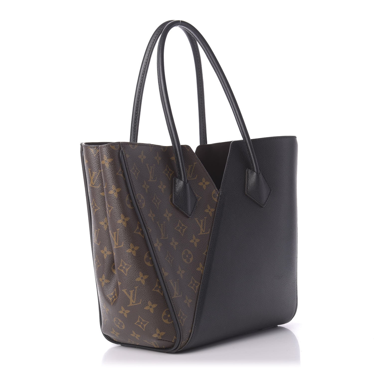 Louis Vuitton Calfskin Monogram Kimono Tote Black 3 of 10