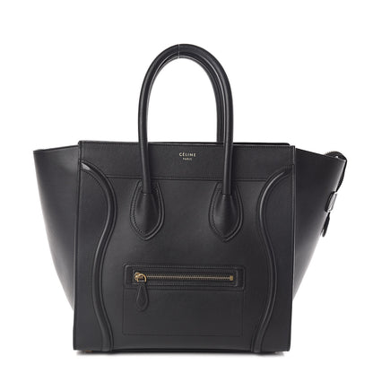 Celine Smooth Calfskin Mini Luggage Black 1 of 9