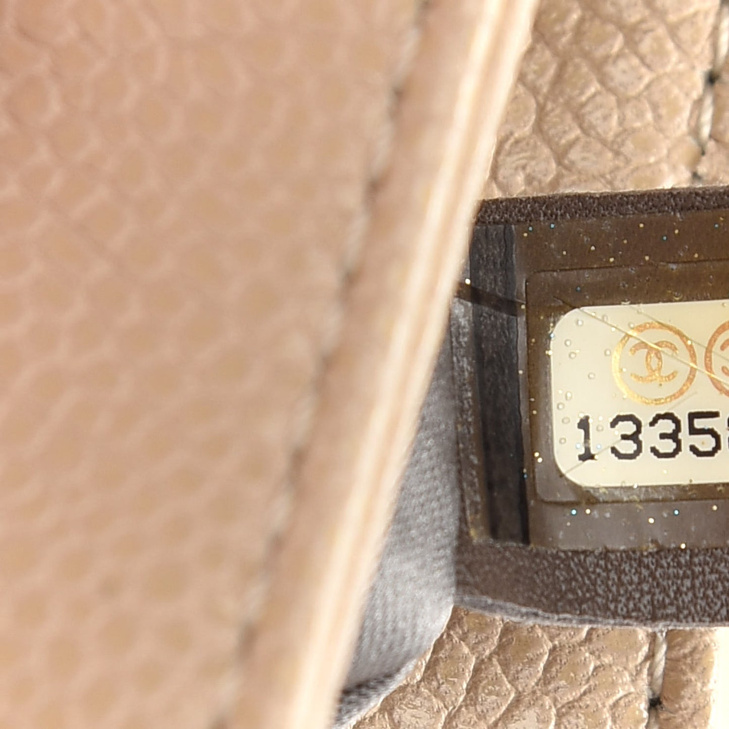 Glazed Caviar Coco Rider Flap Shoulder Bag Beige