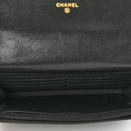 Chanel Caviar Quilted Coco First Wallet On Chain WOC Black 5 of 12