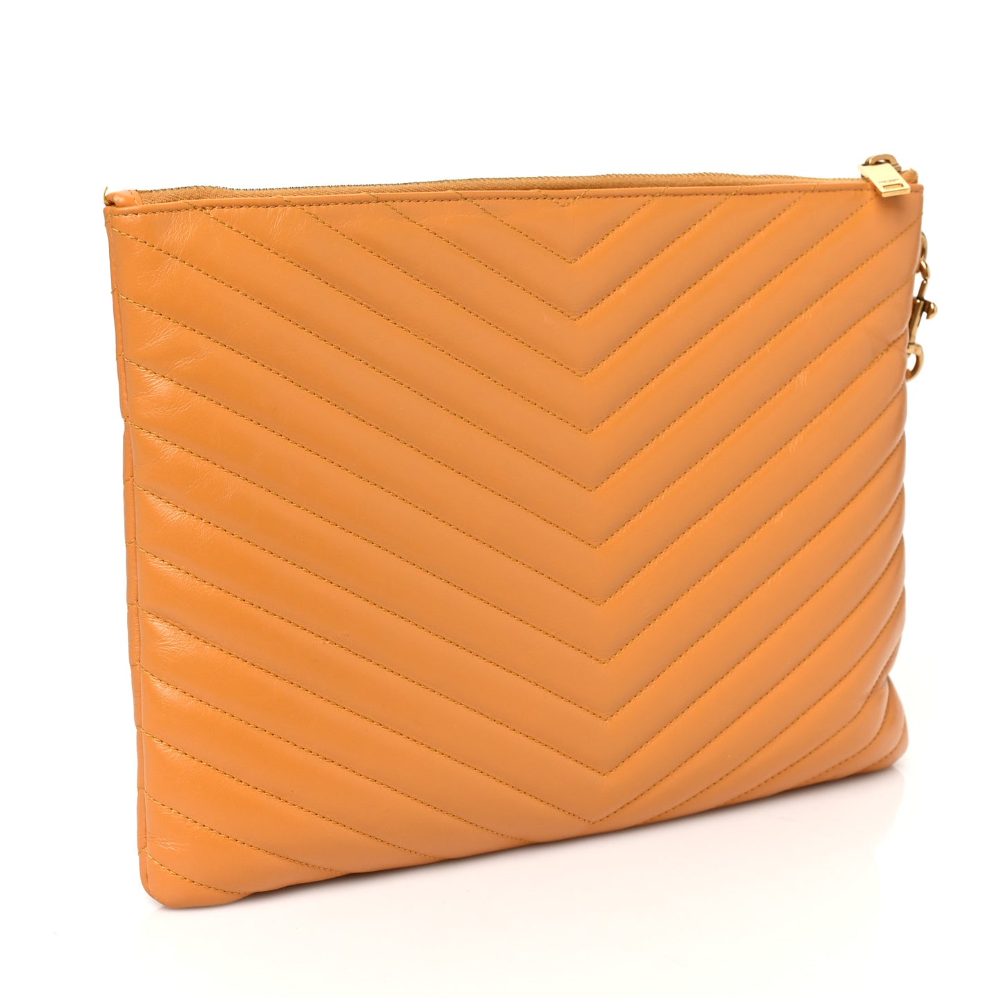 Calfskin Matelasse Monogram Cassandre Tablet Pouch Orange