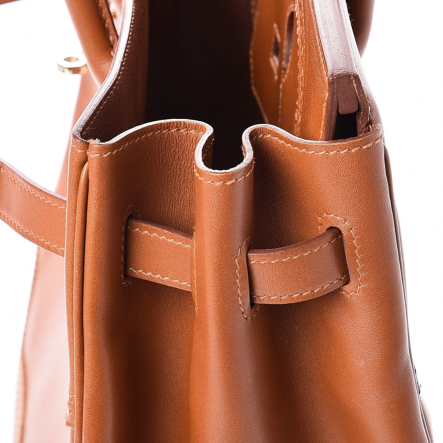 Hermes Tadelakt Ghillies Birkin 35 Fauve 13 of 29