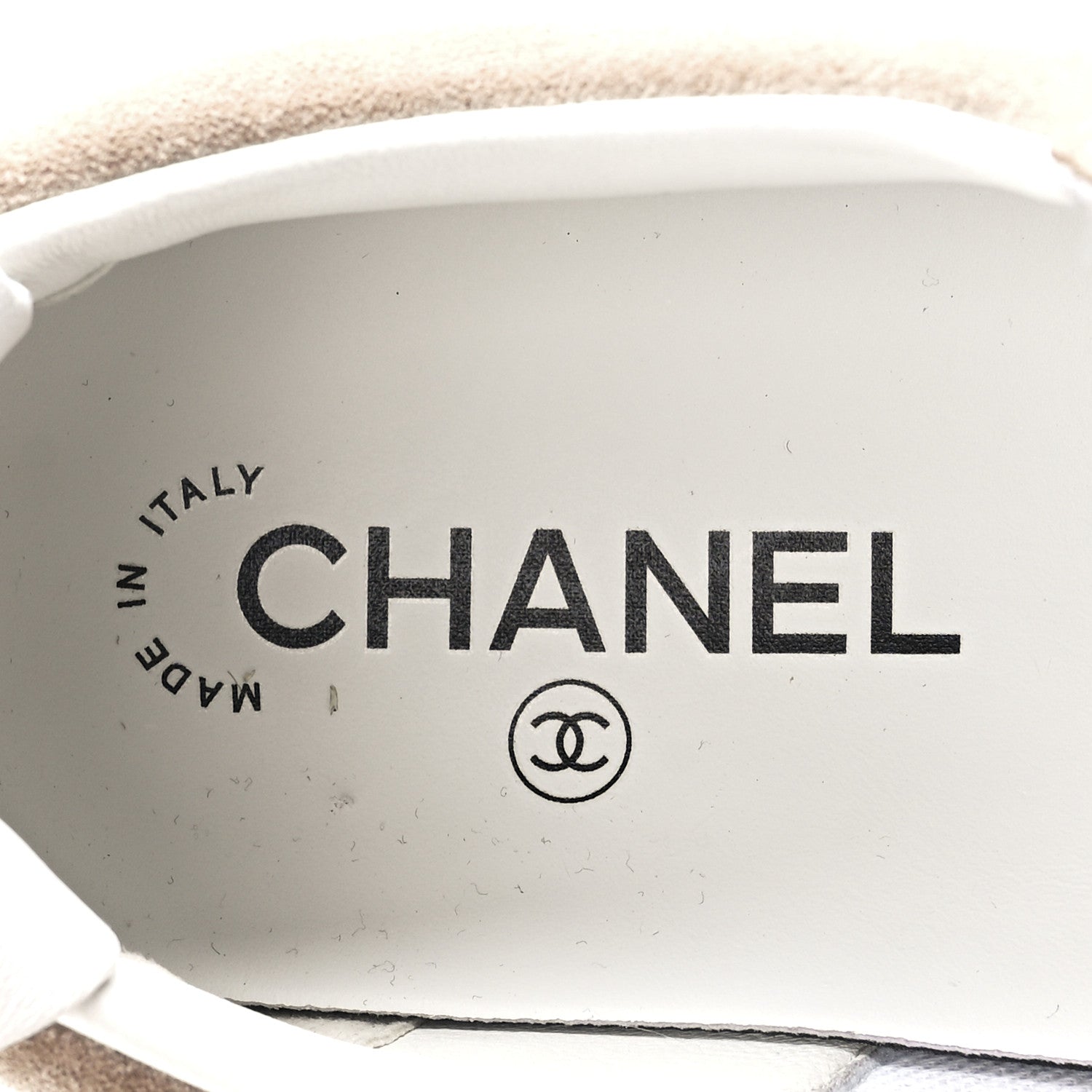 Chanel Suede Calfskin Womens Sneakers 41 Dark Beige 7 of 9