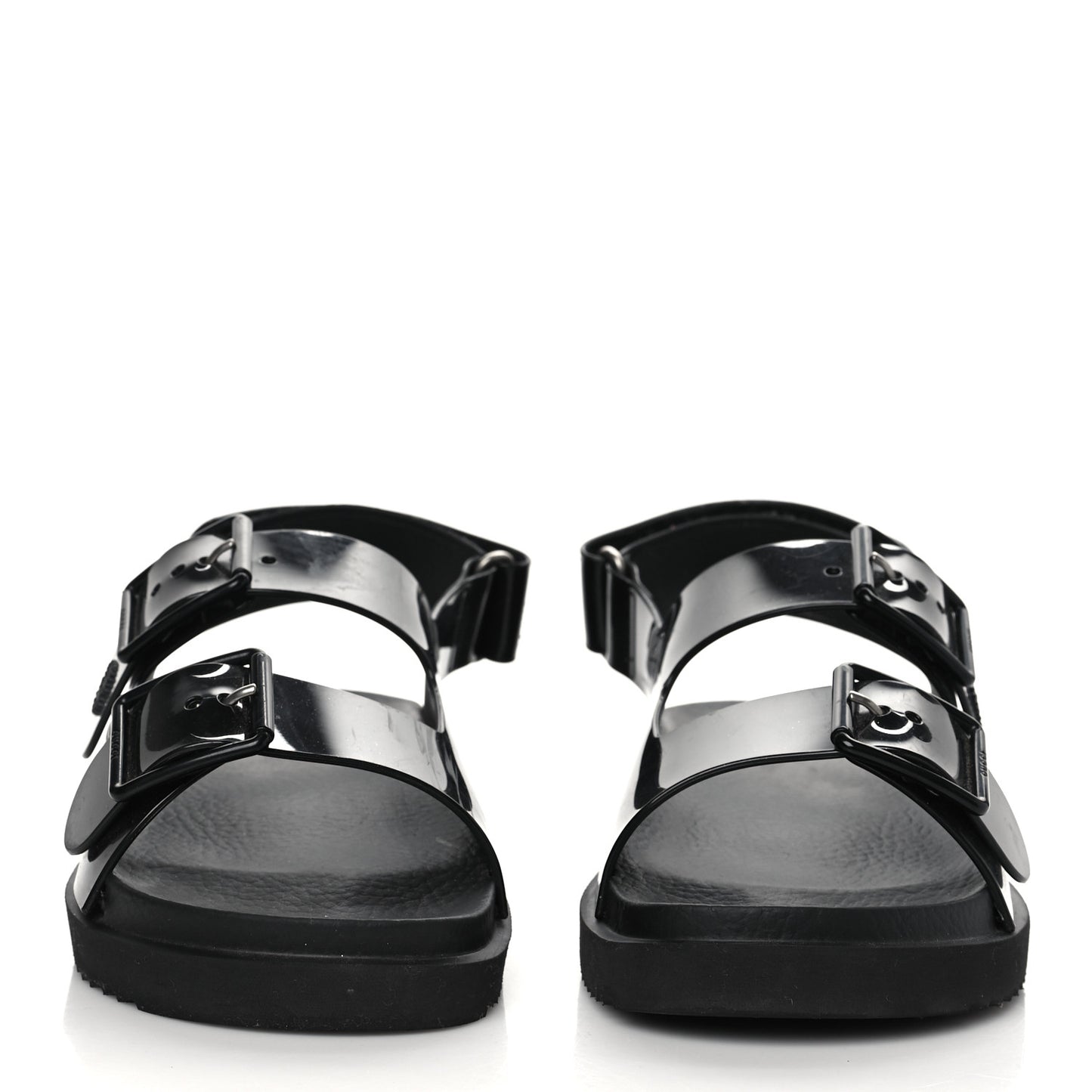 Rubber Mini Double G Womens Isla Dad Sandals 38 Black