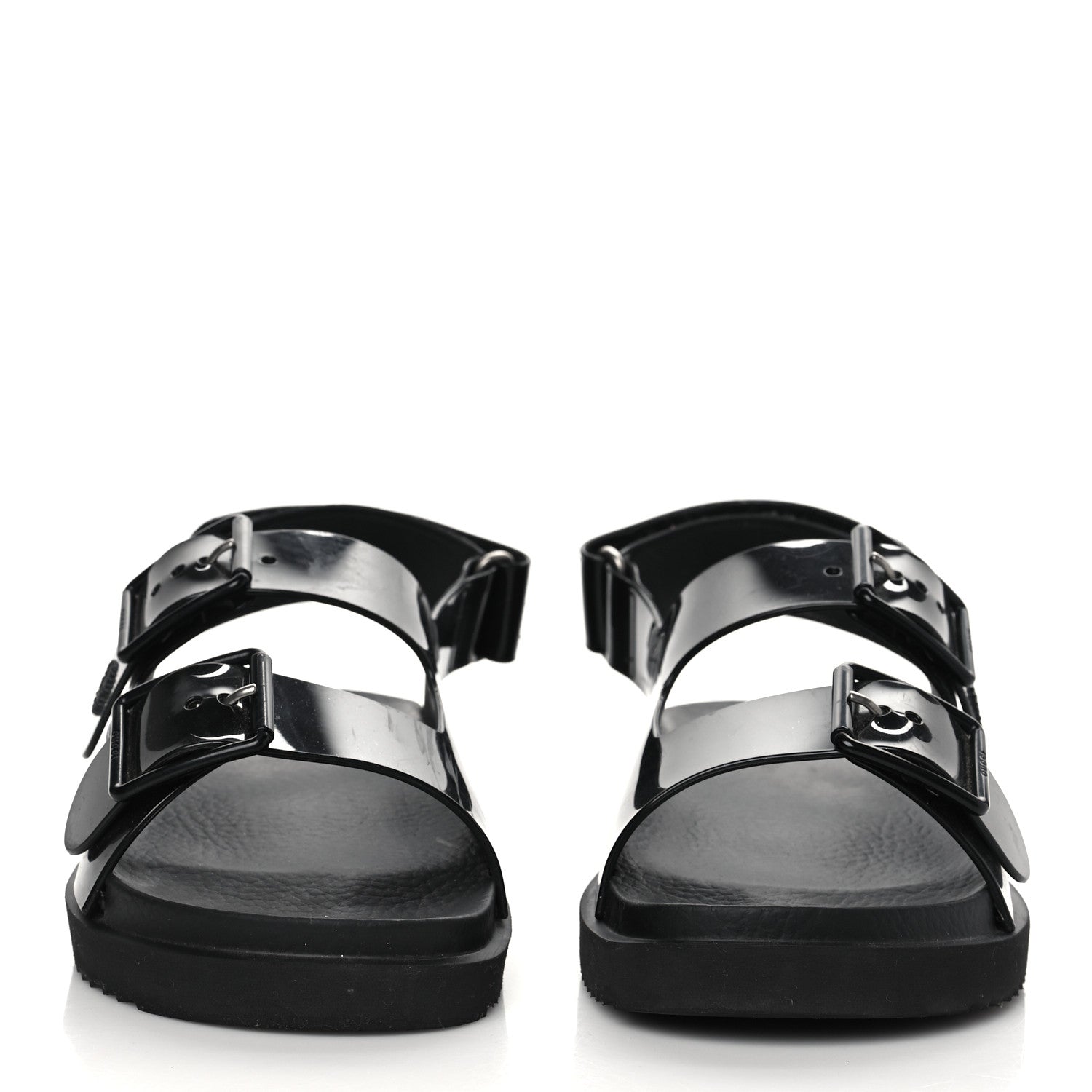 Gucci Rubber Mini Double G Womens Isla Dad Sandals 38 Black 2 of 7