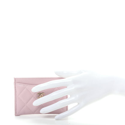Chanel Caviar Quilted Card Holder Light Pink 2 of 9